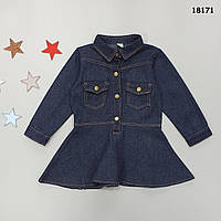 Джинсове плаття для дівчинки. 100, 130 см