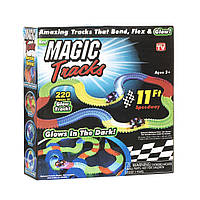 Игровой автотрек Magic Track 220 деталей + 1 авто увеличенной проходимости световые эффекты