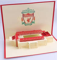 Поздовлива листівка FC Liverpool Anfield об'ємна 3D