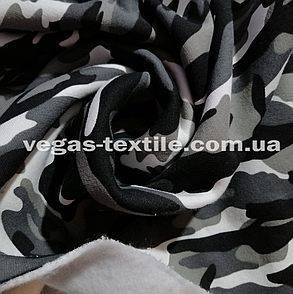 Тринитка з начосом принтована Туреччина Чорно-білий