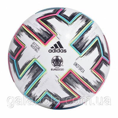 М'яч футбольний Adidas Uniforia Euro 2020 OMB FH7362 Без коробки (розмір 5)