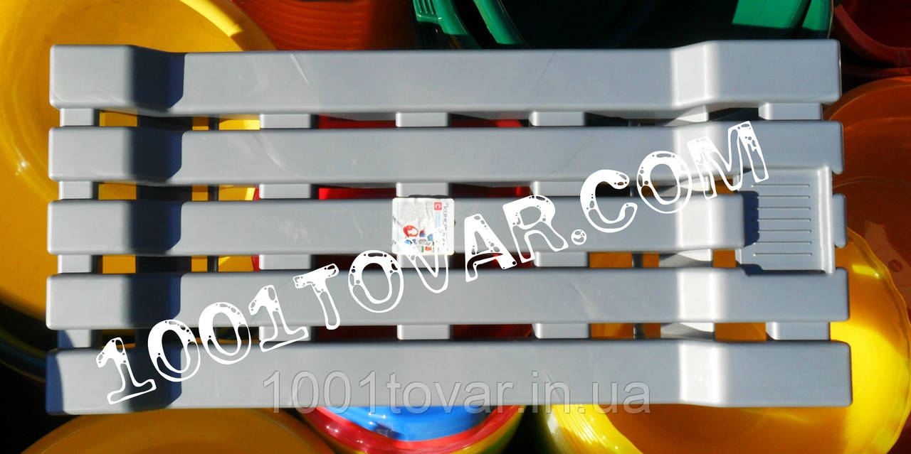 Сидіння в ванну з надміцного пластику, сіре, фото 1