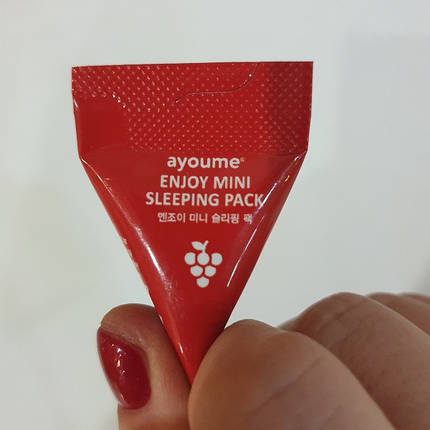 Нічна антивікова маска з екстрактом червоного вина AYOUME Enjoy Mini Sleeping Pack 3 г, фото 3