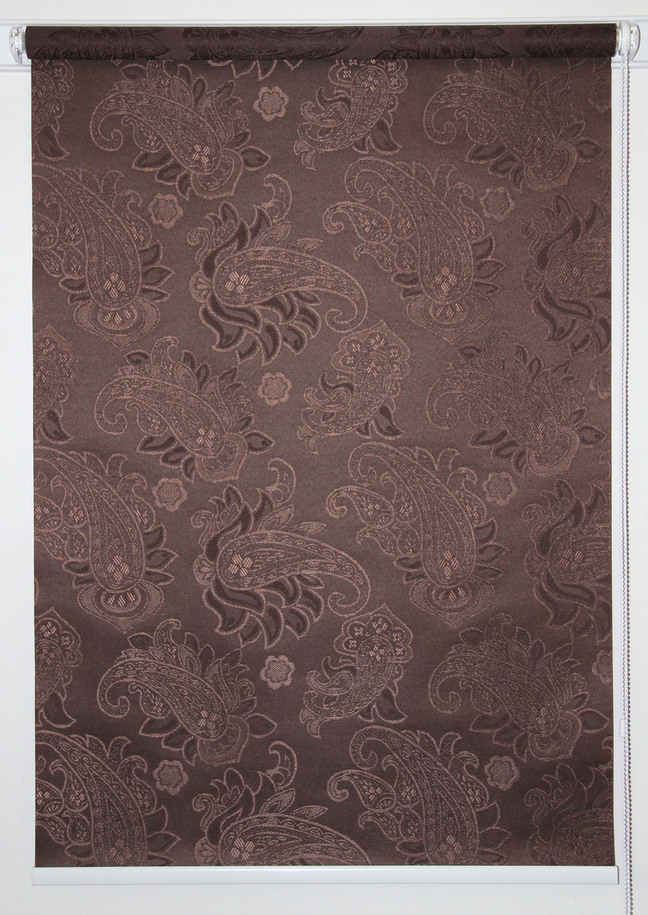 Рулонная штора Арабеска Коричневый - фото 1 - id-p686247542