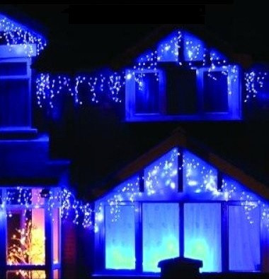 Гірлянда Бахрама вулиця 10 м 200 LED (Ø 3,3) СИНІЙ ЦВІТ, фото 1