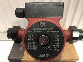 Насос циркуляционный GRUNDFOS UPS 25-40/180 (с гайками) КИТАЙ