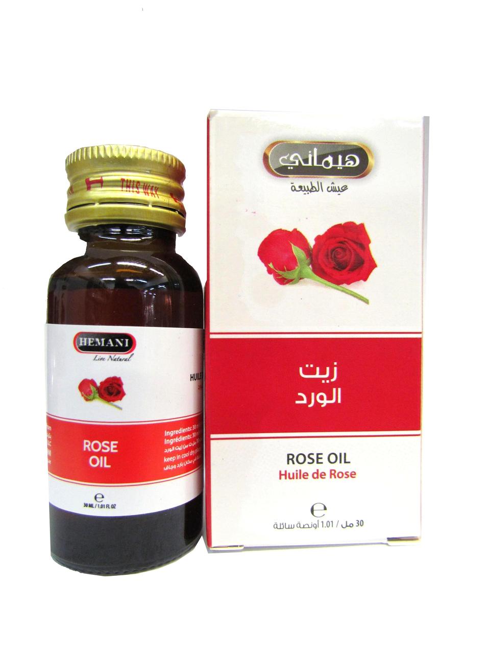 Олія троянди холодного пресування Rose Oil cold pressing Hemani 30 мл