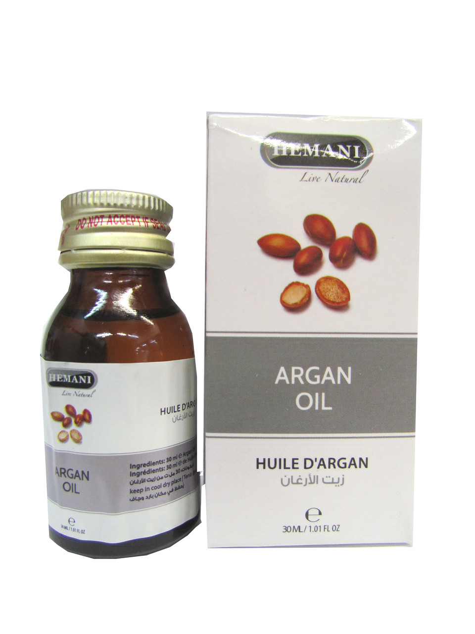 Олія Арганії Hemani Argan oil Cold Pressing (вигот.05.2025) 30 мл, фото 1