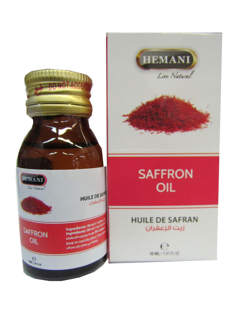 Олія шафрану холодного пресування Hemani Saffron Oil cold pressing 30 ml