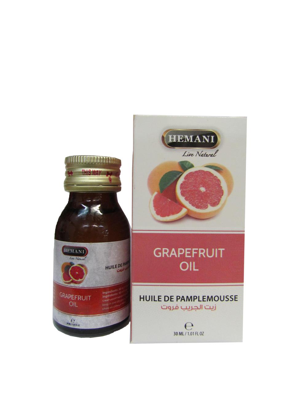 Олія грейпфрута холодного пресування Hemani Grapefruit Oil Cold Pressing 30 мл