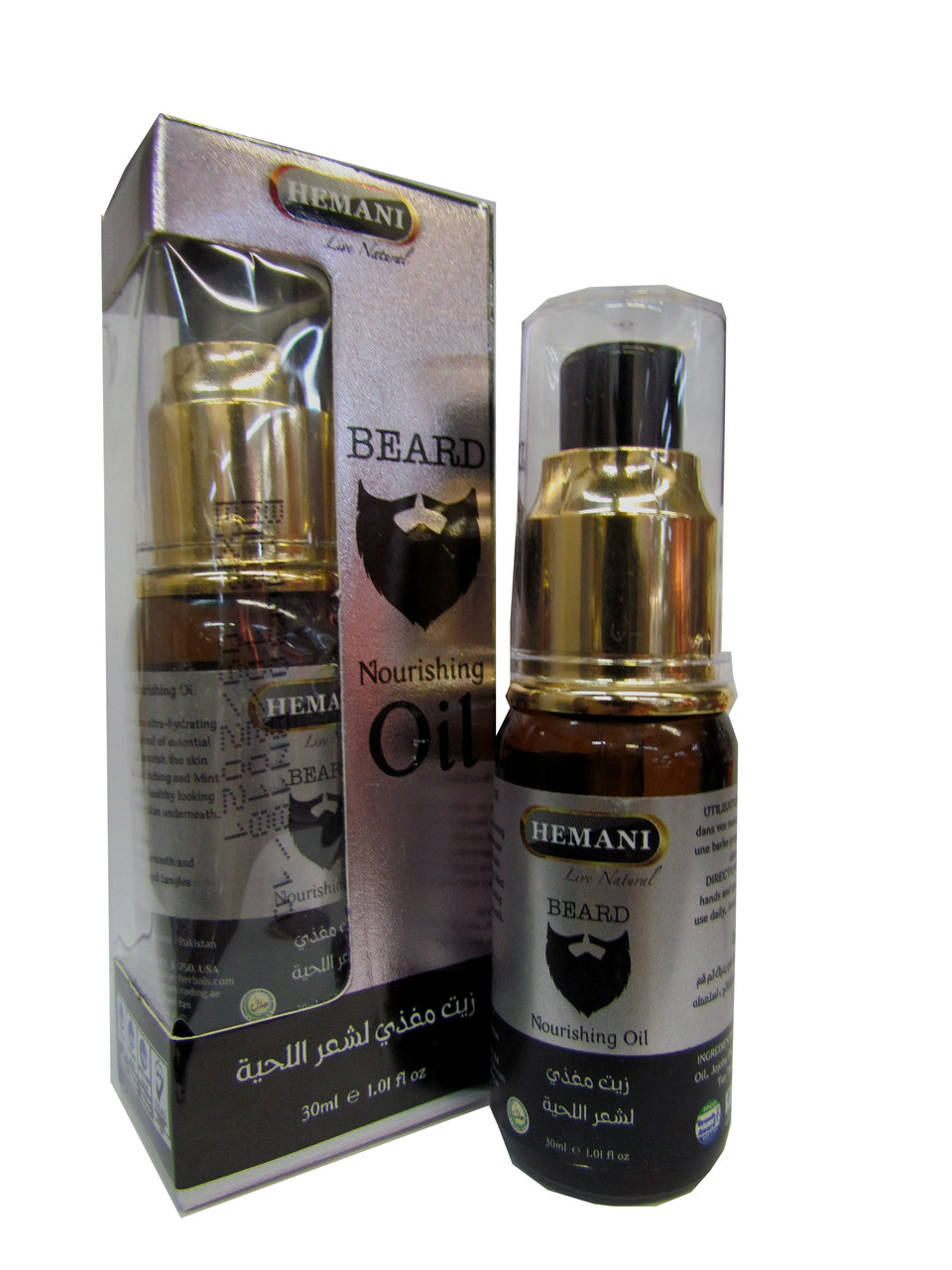 Доглядова олія для бороди Hemani Beard nourishing oil 30 мл