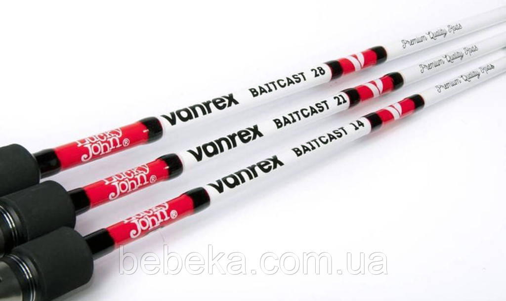 Вудилище спінінгове Lucky John Vanrex BAITCAST 21 5-21/2.28(7'6") (LJVB-762MLF), фото 1