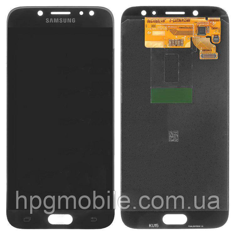Дисплей для Samsung Galaxy J7 J730 (2017), модуль в зборі (екран і сенсор), OLED Чорний, фото 1