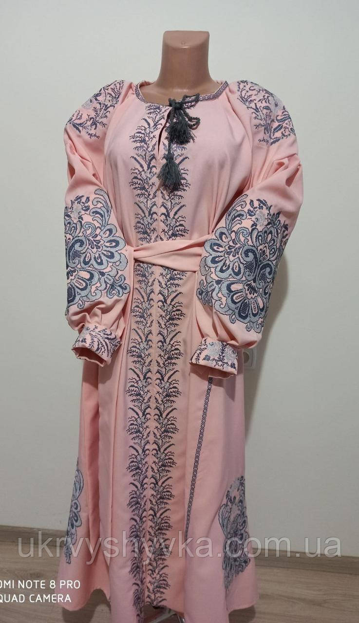 Жіноче плаття "Жарптиця" пудра, фото 1