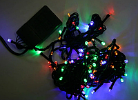 Гирлянда 100 LED 9м микс, черный провод RD-7127 | Новогодние гирлянды |