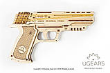 Механічний 3D Пазл UGEARS Пістолет Вольф-01, фото 2
