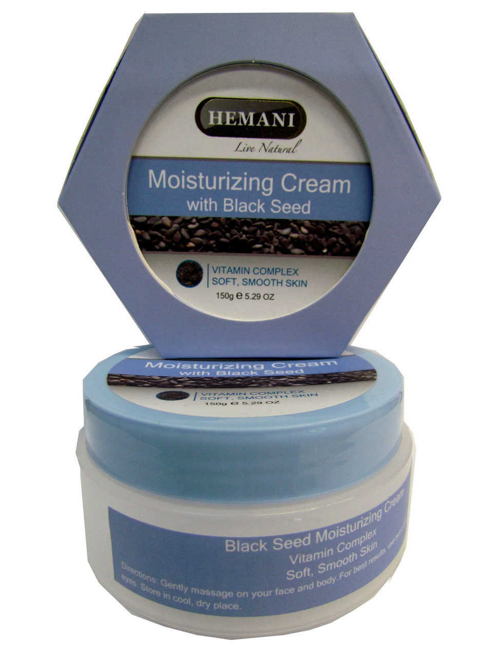 Зволожувальний крем із чорним кмином Hemani Black Seed Moisturizing Cream 150 грамів