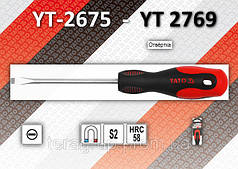 Викрутка шліцьова 5,0 х 250 мм, YATO YT-2718
