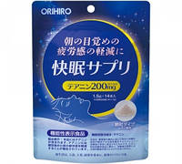 Orihiro комплекс для улучшения качества сна L-Theanine, GABA, экстракт Рафмы,14 саше