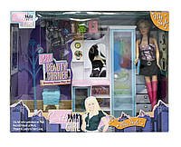 Мебель для куклы Gloria 1103 трюмо, шкаф, аксес, в кор.42*10*32см