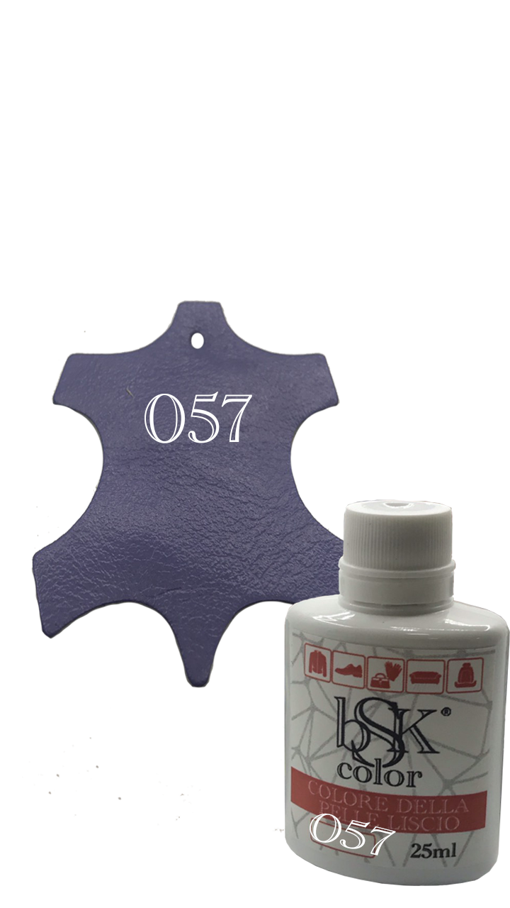 Фарба для шкіри bsk-color 25ml, колір лавандовий No057, фото 1