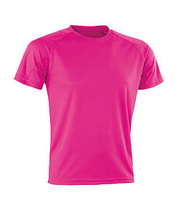 Спортивна сітчаста футболка Флуоресцентний Рожевий 3XL