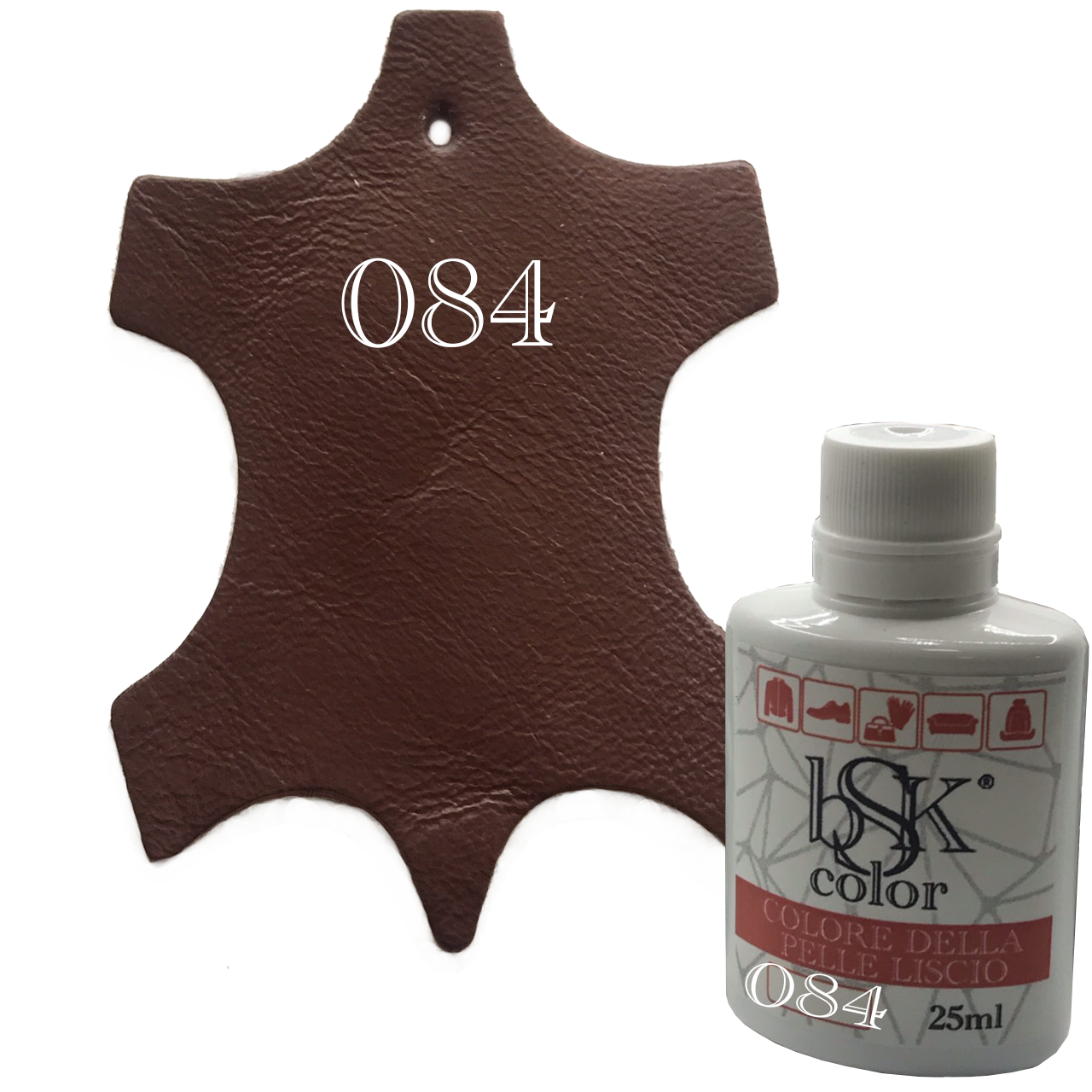 Фарба для шкіри bsk-color 25ml, цв. коньяк No084