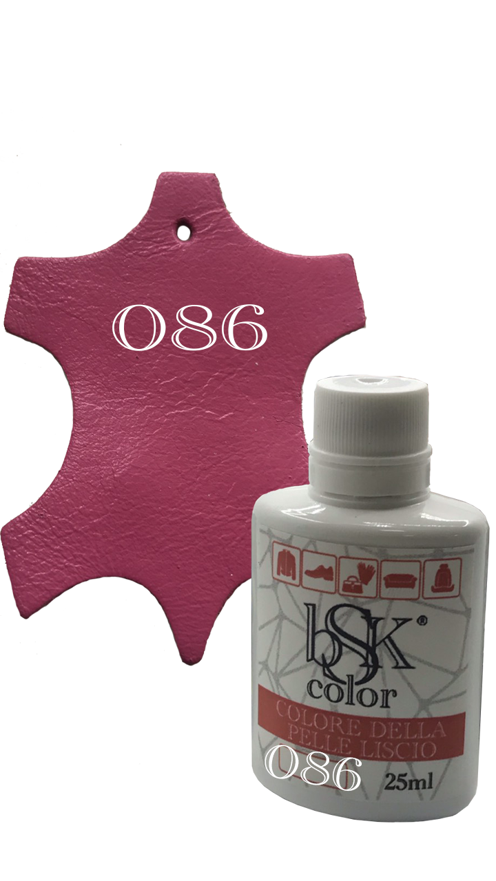 Фарба для шкіри bsk-color 25ml ,фуксія кол.№086, фото 1