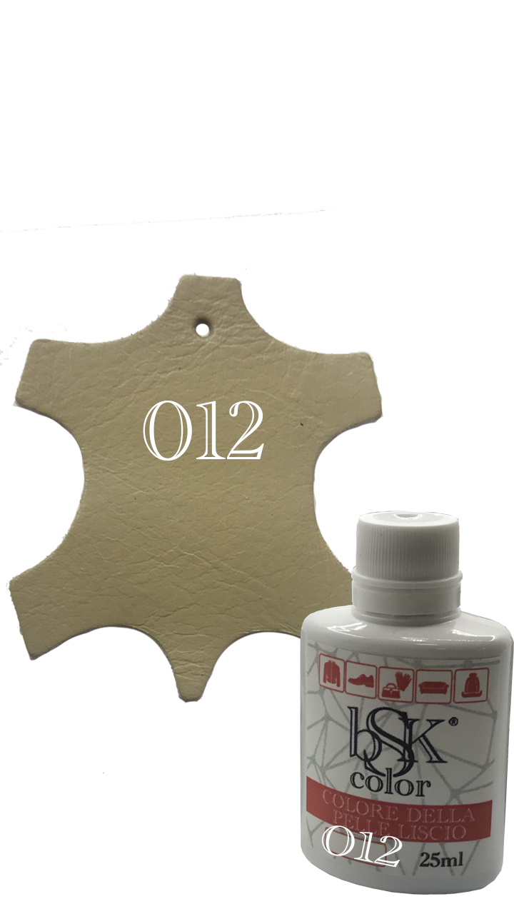 Фарба для гладкої шкіри "bsk-color" 25ml No012 темно-бежевий