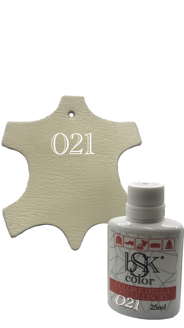 Фарба для гладкої шкіри "bsk-color" 25ml світло-бежевий No021
