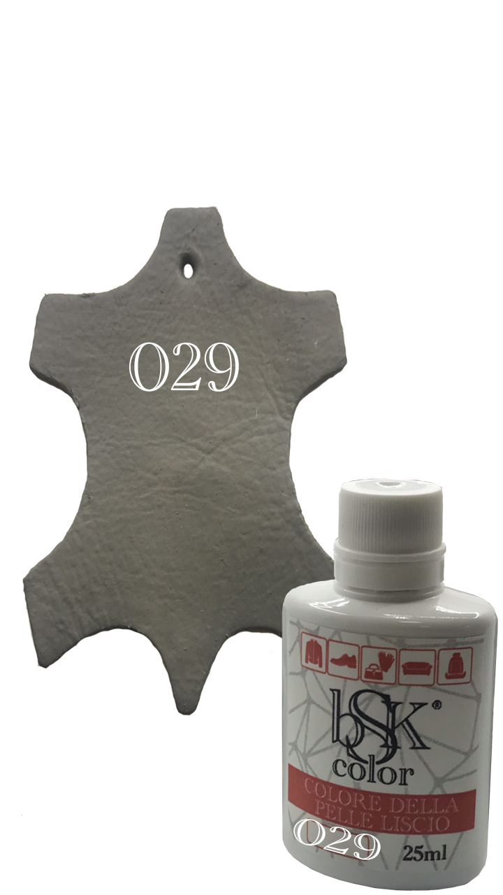 Фарба для гладкої шкіри "bsk-color" 25ml сірий агат , колір N029