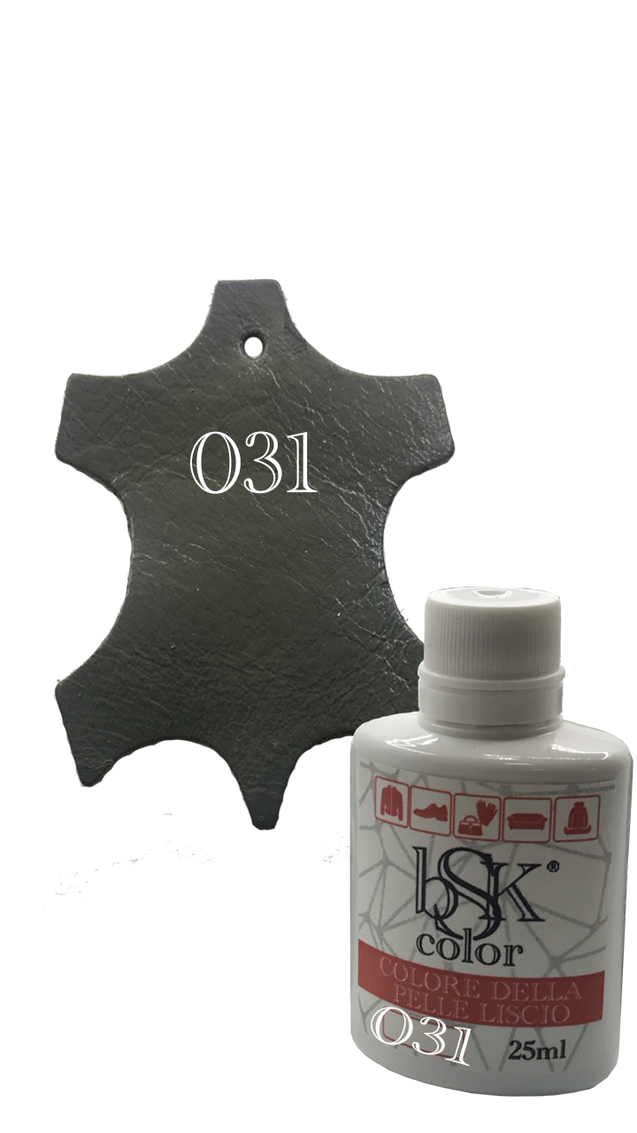Фарба для гладкої шкіри "bsk-color" 25ml сірий-шифер, колір No031
