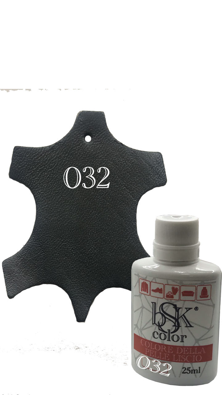 Фарба для гладкої шкіри "bsk-color" кольору сіро-синій 25ml, No032