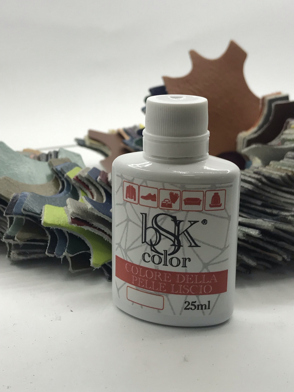 Фарба для гладкої шкіри «bsk-color» 25 мл, колір синій No067