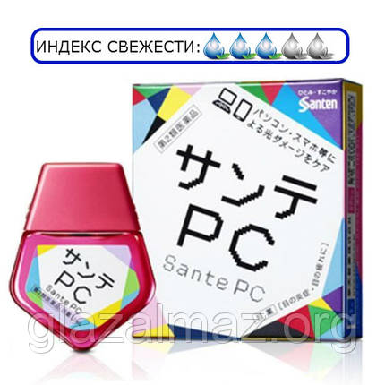 Sante PC очні краплі для роботи за монітором комп'ютера, екраном ноутбука і смартфона, фото 1