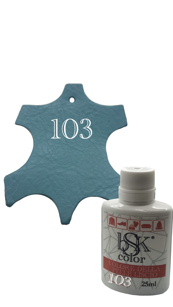 Фарба для гладкої шкіри бірюзовий-топаз 25ml No103