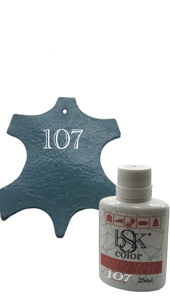 Фарба для шкіри темна-бірюза 25ml No107