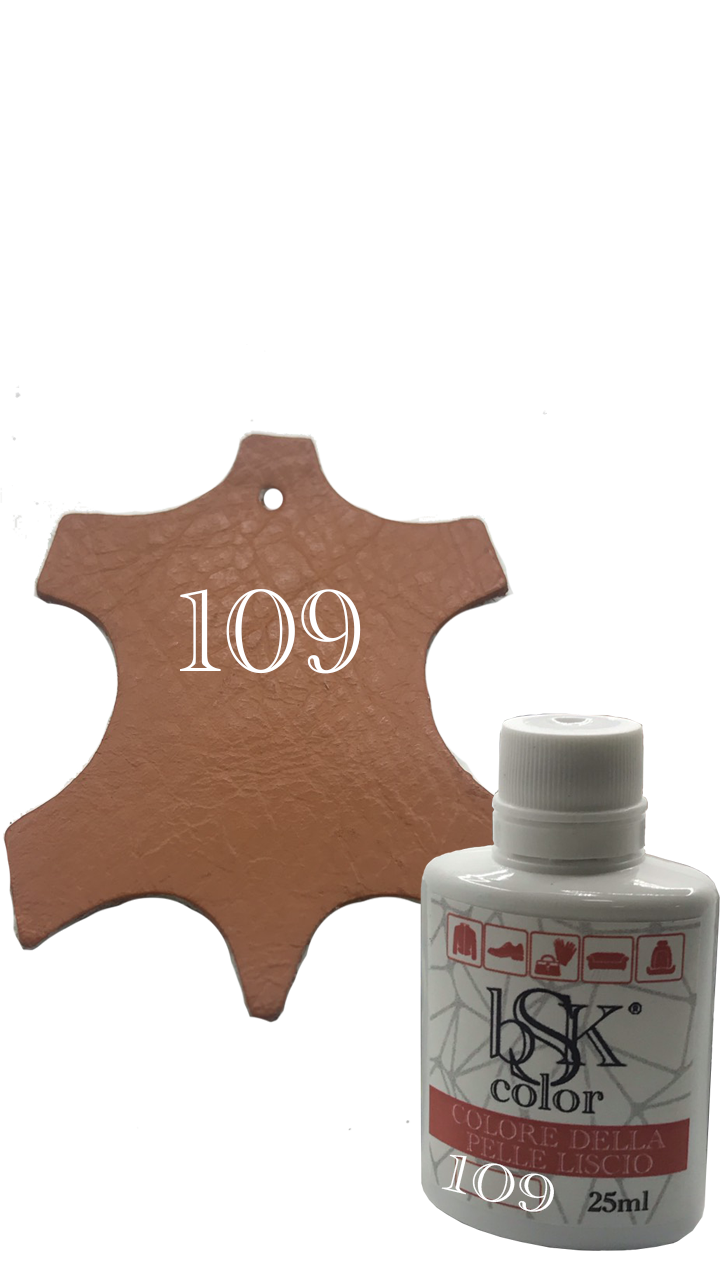 Фарба для гладкої шкіри теракотово-жовтогарячий 25ml No109