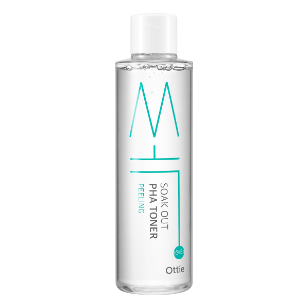 Тонер-пілінг для обличчя з кислотами Ottie Soak Out PHA Toner 210 мл (8809276016454), фото 1