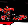 Машинка трансформер Car Robot з пультом Червоний, фото 4