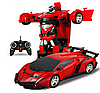 Машинка трансформер Car Robot з пультом Червоний, фото 10