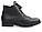 Зимові черевики на натуральному хутрі цигейка чоловіче взуття шкіра Rosso Avangard Brogues Lux Black, фото 2