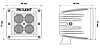 Світлодіодна фара ProLight CUBE (40 Вт), фото 6