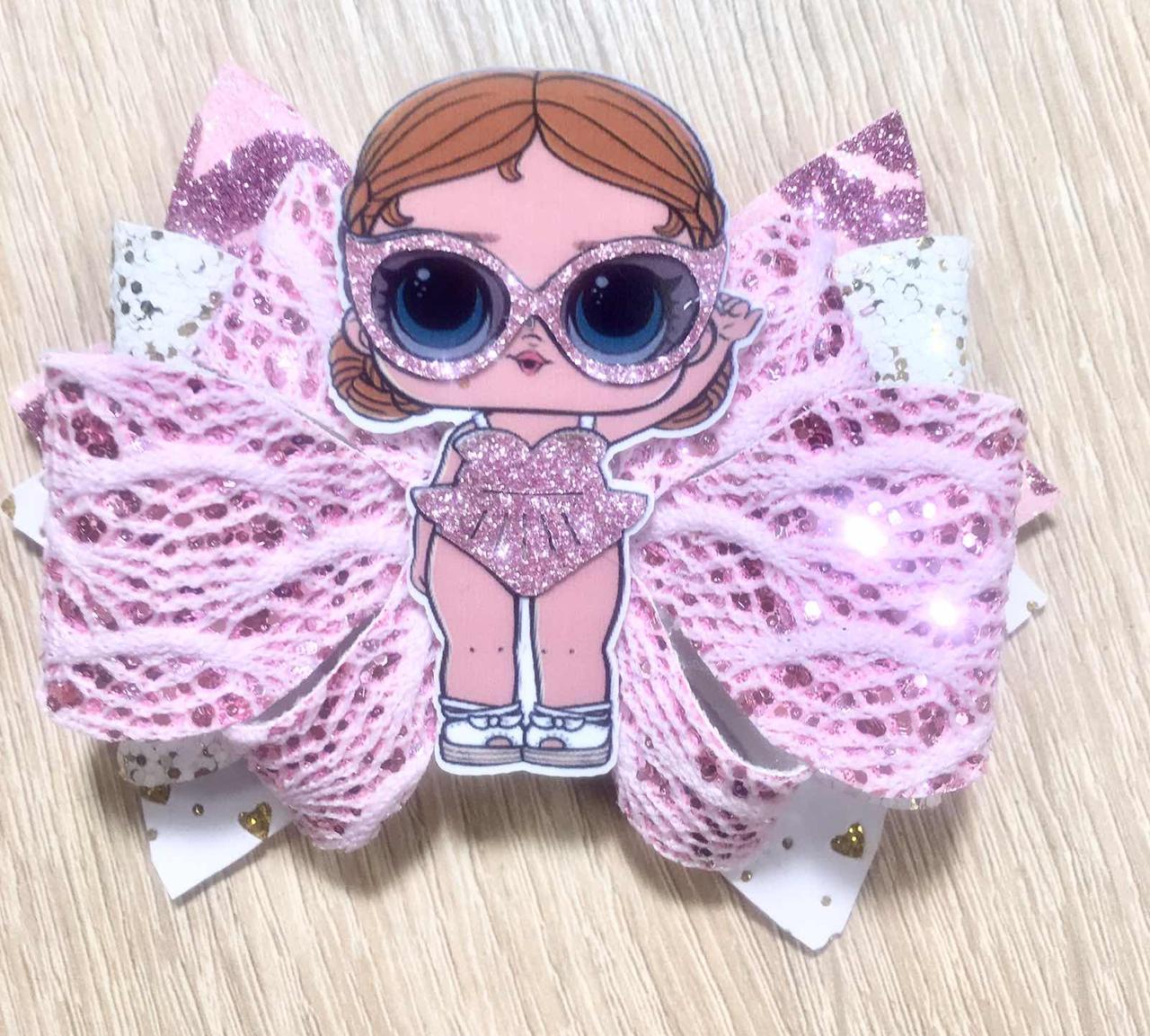 Резинки-заколки в стиле Куклы ЛОЛ/LOL - Кукла ЛОЛ В очках, Розовый (ID ...