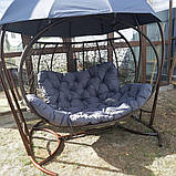 Крісло кокон з дашком підвісне, фото 2