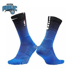 Чорно-сині високі Orlando Magic City Edition Nike Elite Quick SX6318-455 спортивні баскетбольні шкарпетки