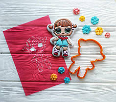 3D форми-вирубки для пряників "Лялька ЛОЛ 5"