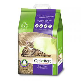 Cat's Best SMART PELLETS — Деревний грудний наповнювач для котячого туалету (велика гранула), 20 л