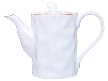 Чайник білий заварювальний порцеляновий 650 мл 264-142