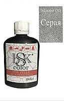 Фарба для замші та нубуку bsk color 100ml кв. сірий